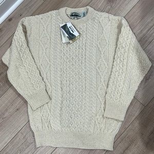 New with tags 100% wool sweater made in Ireland